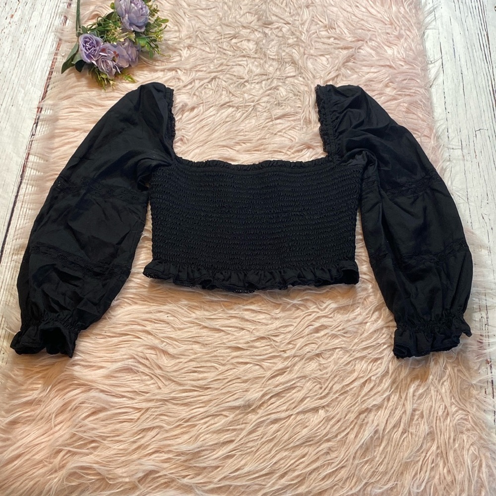 Aritzia Wilfred Soiree Top in Black sz XS